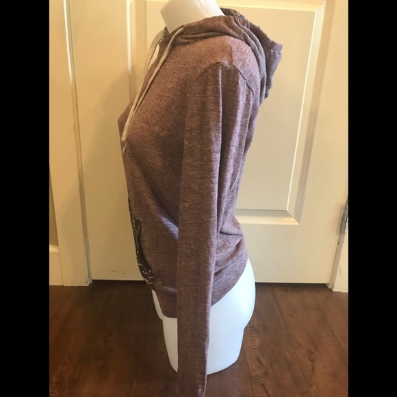 Boys Mauve Bluenotes Long Sleeve Hoodie Top - Picture 5 of 12